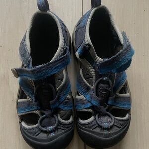 Kids Blue and Gray Keens Sandals